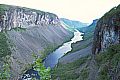 Südost-Blick über den gewaltigen Sautso Canyon, den größten Nord-Europas
